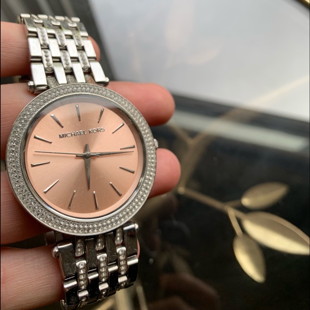 Michael Kors Darcie pink/silver watch